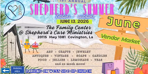 SHEPHERDS SUMMER VENDOR MARKET 