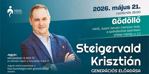 Steigervald Kriszti\u00e1n gener\u00e1ci\u00f3s el\u0151ad\u00e1sa G\u00f6d\u00f6ll\u0151n [TELT H\u00c1Z]