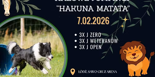 Halowe Jumpingi "HAKUNA MATATA"- Treningowe zawody agility, \u0141\u00f3d\u017a 