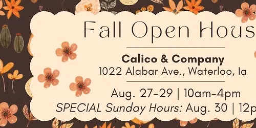 \ud83c\udf42 Fall Open House