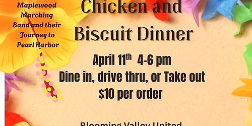 Chicken and Biscuit Dinner-Benefiting Maplewood Marching Band
