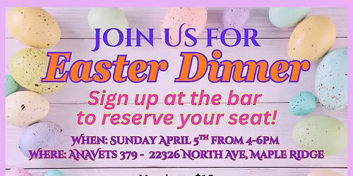 Join us for Easter Dinner!