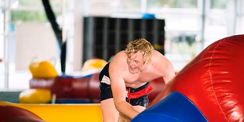 Inflatable fun at Jellie Park! \u2600\ufe0f\ud83c\udfca\u200d\u2642\ufe0f