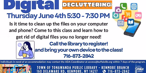 Digital Decluttering presented by the TechKnow Lab