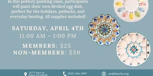 Deviled Egg Dish Pottery Workshop