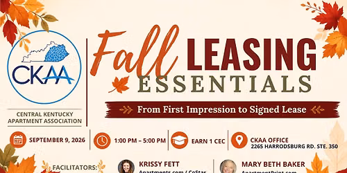 CKAA Fall Leasing Essentials Class