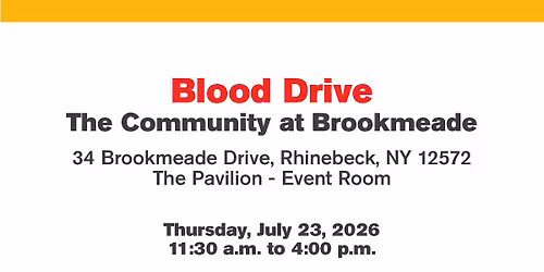 Blood Drive - The Pavilion at Brookmeade Community