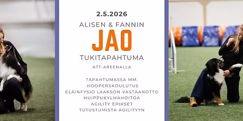 Alisen & Fannin JAO 2026 tukitapahtuma 2.5.2026