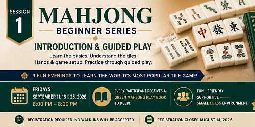 Beginner Mahjong - Session 1