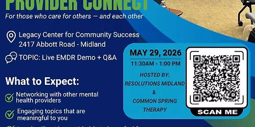 GLBR Mental Health Provider Connect Series | May 29. 2026