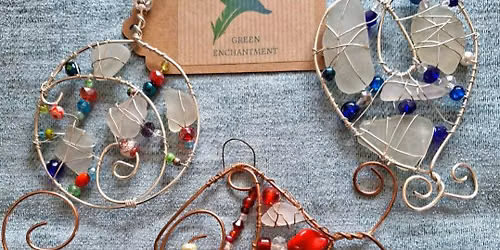 Make a Sea Glass and Bead Suncatcher with Clare & Roger from Green Enchantment Sunday 12th July 2026