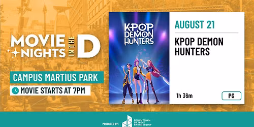 Movie Nights in the D: KPop Demon Hunters