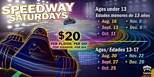 Speedway Saturdays (Multiple dates for Teens 13-17)