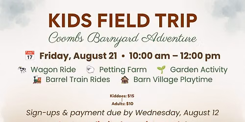 Field Trip to Coombs Barnyard