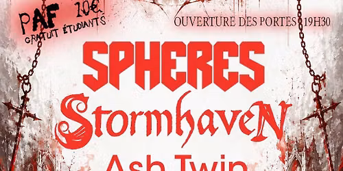 Concert Gratuit (Etudiant) \u00e0 la MAC de Toulouse : SPHERES \/ Ash Twin Project \/ Stormhaven