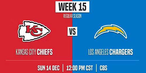 Kansas City Chiefs vs Los Angeles Chargers