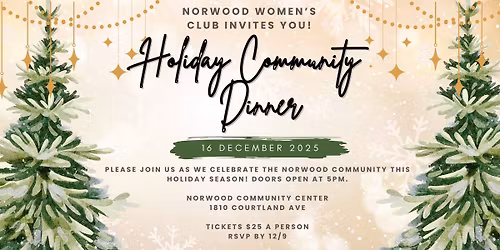 Norwood Women's Club Holiday Dinner