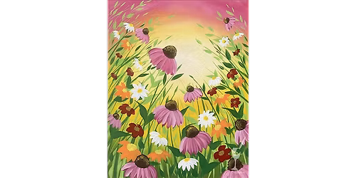 Vibrant Wildflower Field - Paint and Sip in New Braunfels | Classpop!\u2122