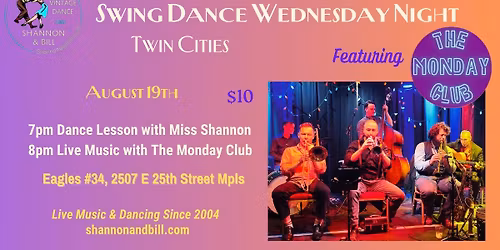 The Monday Club at Swing Dance Wednesday 8\/19