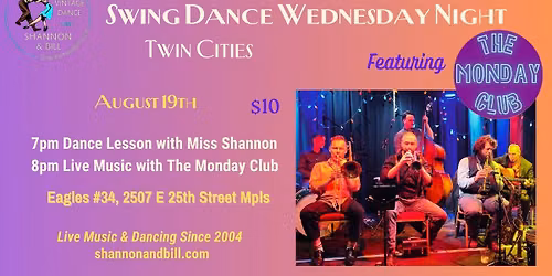 The Monday Club at Swing Dance Wednesday 8\/19