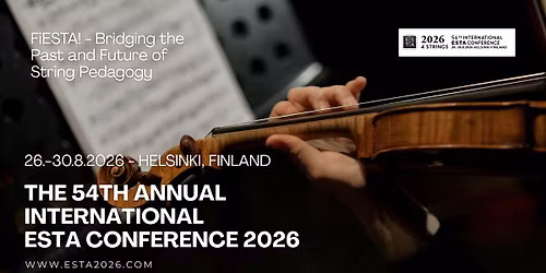 54th ESTA International Conference | Helsinki, Finland