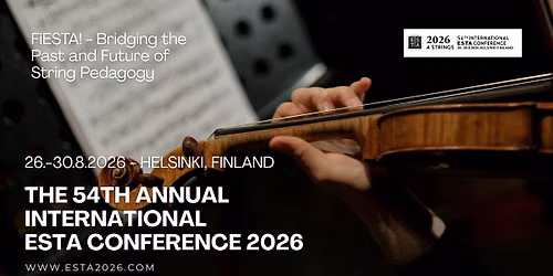 54th ESTA International Conference | Helsinki, Finland