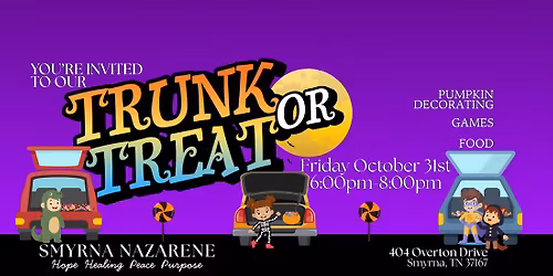 Smyrna Nazarene Trunk or Treat