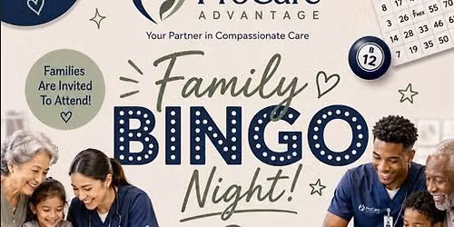 Family BINGO Night at San Gabriel Rehabilitation and Care Center