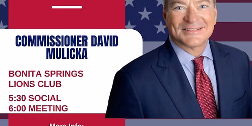August Monthly Meeting with Commissioner David Mulicka
