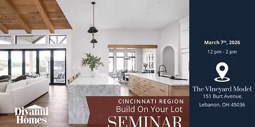 Build On Your Lot Seminar - Cincinnati Region