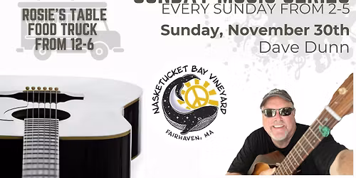 Sunday Music Series at Nasketucket Bay Vineyard featuring: Dave Dunn