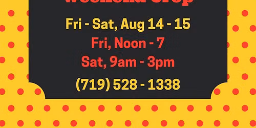SP August 2-Day Crop Weekend