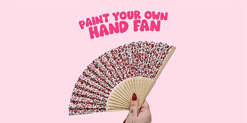 Paint your own hand fan