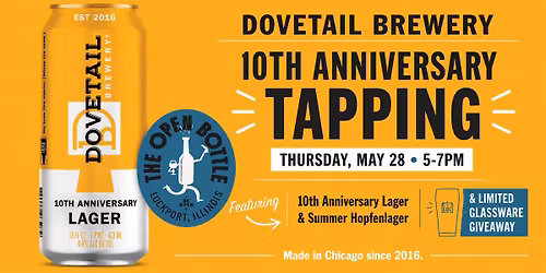 Dovetail 10th Anniversary Lager Tapping