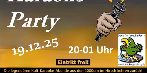 Daniel\u00b4s Karaoke Party im Hirsch in Brenz