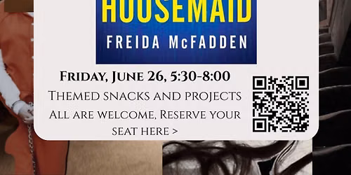 Books and Brushes Book Club - June - The Housemaid by Freida McFadden
