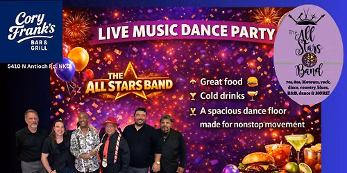 All Stars Dance Party at Cory Frank's Bar and Grill in NKC