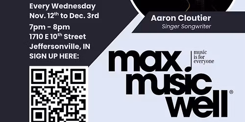 SONGWRITER CLASS! @THE WELL 11\/12 7pm! Aaron Cloutier