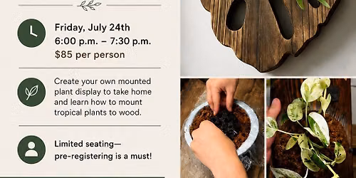 Living Wall Art Workshop @ Grave Creek Botanical
