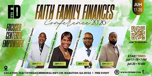 FAITH, FAMILY & FINANCE CONFERENCE