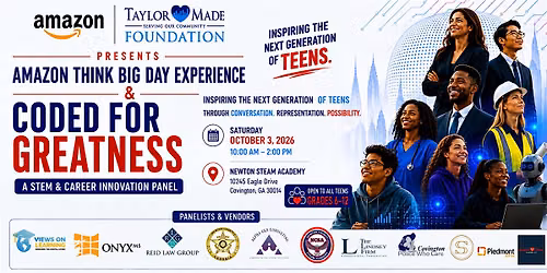 Amazon Think Big Day Experience + Coded For Greatness STEM Panel