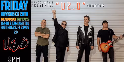 U2.0 - THE ULTIMATE U2 TRIBUTE BAND at Mango Rita's Rhythm House