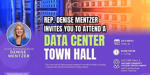 State Representative Denise Mentzer Data Center Townhall