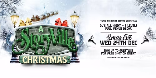 StoryVille | Christmas Eve 2025 (Free shot on entry)