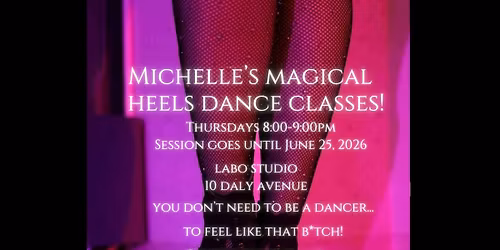 Beginner-Friendly Adult High Heels Dance Classes (Heels Optional)!