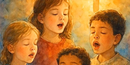 Children Sharing Their Love of Jesus Christ