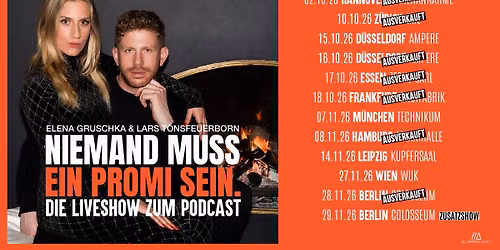 Niemand muss ein Promi sein \/\/\/ Die Liveshow zum Podcast \/\/\/ Berlin (ZUSATZSHOW))