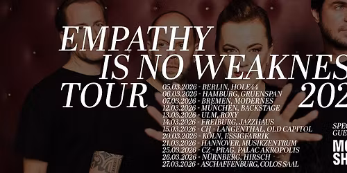 Die Happy \u2022 Empathy is no weakness Tour 2026 \u2022 Hannover