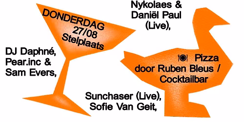 Stelplaza \/\/ met DJ Daphn\u00e9, Pear. inc &Sam Evers, Sunchaser, Sofie Van Geit, Nykolaes&Dani\u00ebl Paul...