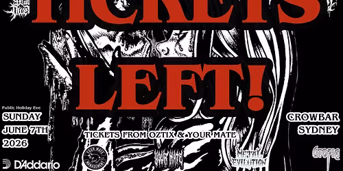 Sydney Dethfest 2026 featuring Exhumed and Origin 100 TIX LEFT
